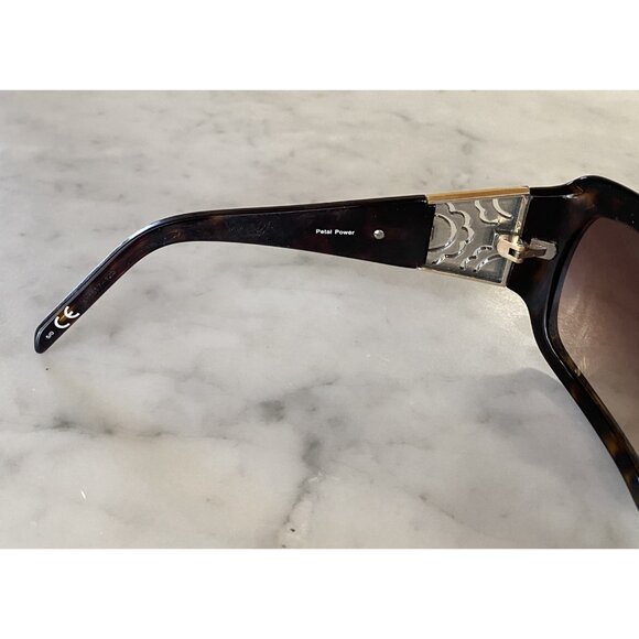 Brighton Petal Power Sunglasses Dark Tortoiseshell Frame Brown Tint Lenses (B20)